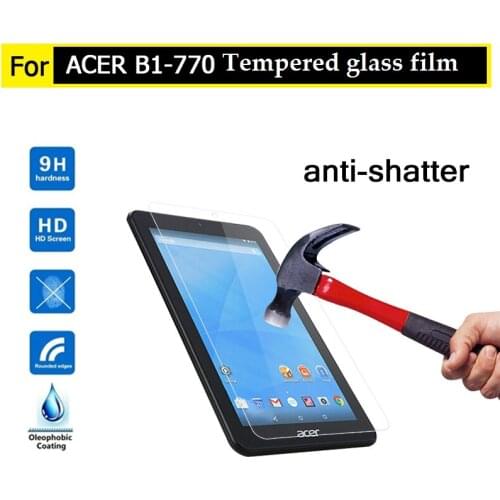 7.0" Best premiem 0.3mm 9H Tempered Glass film for Acer Iconia One7 B1-770 tablet HD films Anti-shatter Screen Protector films