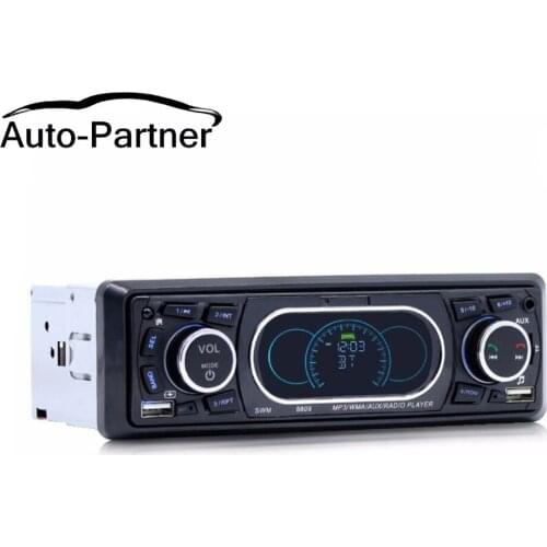Bluetooth 1-Din Car Stereo Audio In-Dash MP3 Radio Player Support USB/TF/AUX/FM Receiver with Wireless Remote Controller 8809