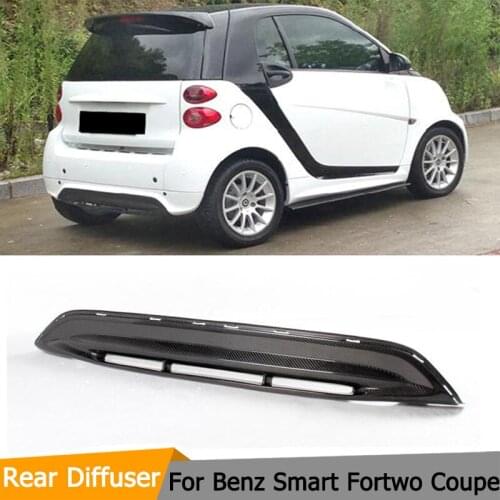 Car Styling Carbon Rear Diffuser Auto Rear Bumper Lip Apron For Smart Fortwo 2012-2013
