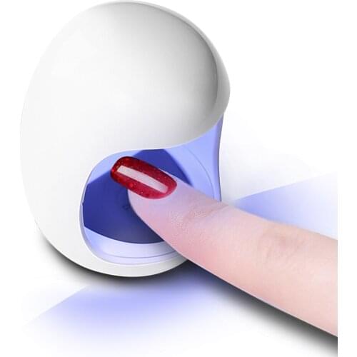 BEVILI 9W Mini LED UV Lamp USB Nail Dryer For Nails White LED Curing All Nail Gel Builders LED Gels Nail Art Tools