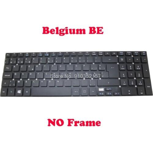 BE Keyboard For ACER For Aspire 5830 MP-10P36B0-4421W NK.I1713.05F E5-771 ES1-512 ES1-731 V3-531G V3-551 V3-571 Belgium NO Frame