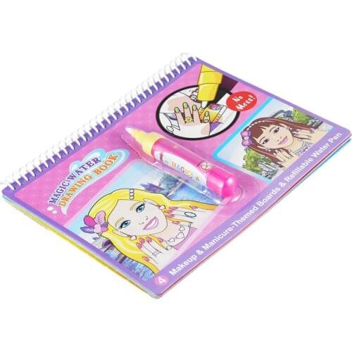 COOLPLAY Magic Water Drawing Book Coloring Book Doodle with Magic Pen Painting Drawing Board For Kids Toys Toy Birthday Gift Bea