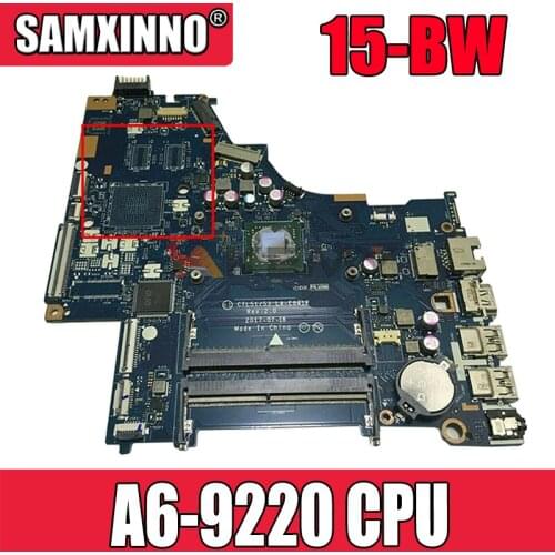 For HP PAVILION 15-BW 255 G6 Laptop Motherboard 926268-601 CTL51/53 LA-E841P DDR4 With AMD A6-9220 CPU MB 100% Tested Fast Ship