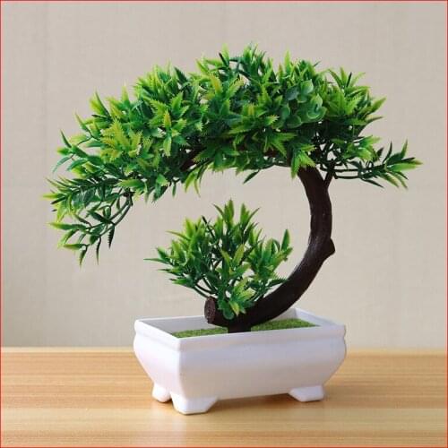 Simulation green plants small potted bonsai home furnishings desk mini decorative fake flower set new product potted gypsophila