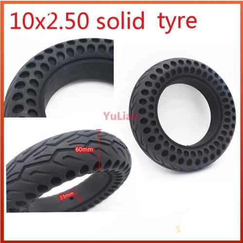 Electric scooter 10x2.5 solid tire general 10x2 / 2.125/2.25/2.50 wear resistant non pneumatic honeycomb solid tire