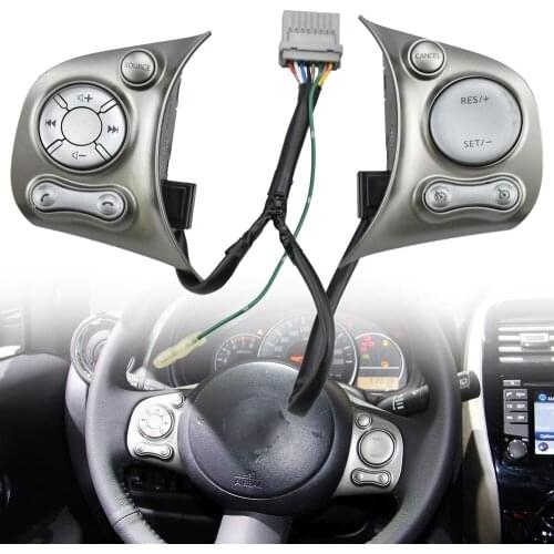For Nissan March 2010-2015 sunny k13 2011-2016 steering wheel control buttons switch cruise function switch