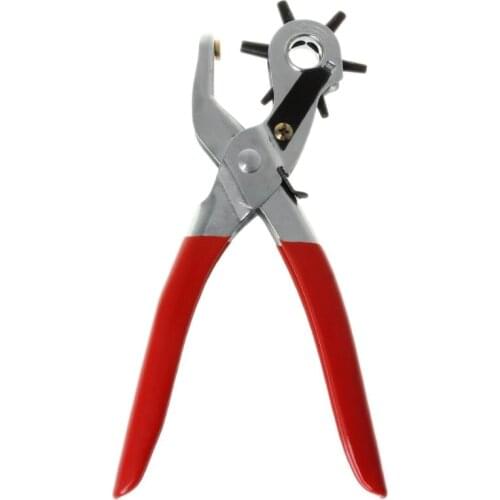 Leather Belt Hole Punch Drill Plier Eyelet Sewing Machine Leathercraft Household Bag Tool Strap For Home Use