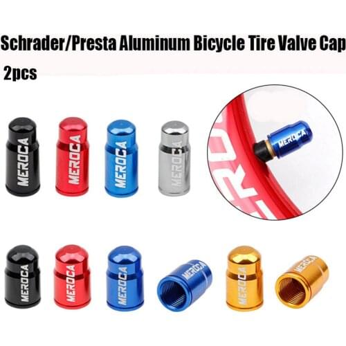 Bicycle tire valve cap French nozzle/American nozzle valve cap dust cover mountain bike nut bicycle accessories, 2pcs arrival