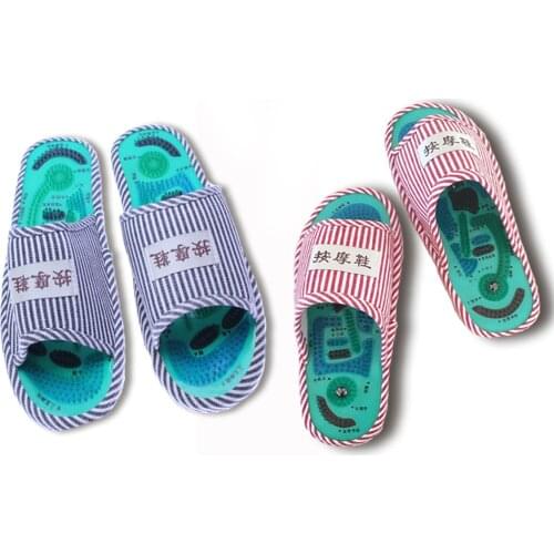 Foot Massage Slippers Health Shoe Reflexology Magnetic Sandals Acupuncture Healthy Feet Care Massager Magnet Shoes