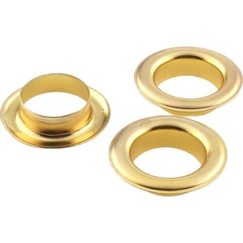 50sets Metal Gold Color Eyelets Grommets 18mm for Leather Craft Shoe Belt Cap Bag Tag Clothes Backpack DIY Accessories