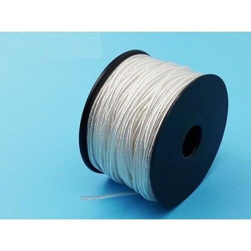 Single crystal copper silver plating line diy earphone wire 10meters transparent