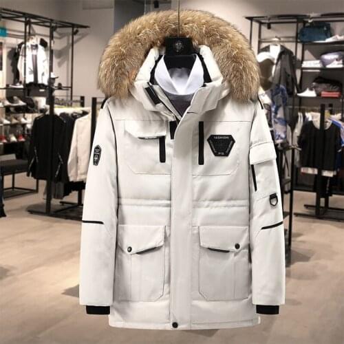 2020 mens down jacket running mens outerwear thickened couples down jacket white goose down mens coat