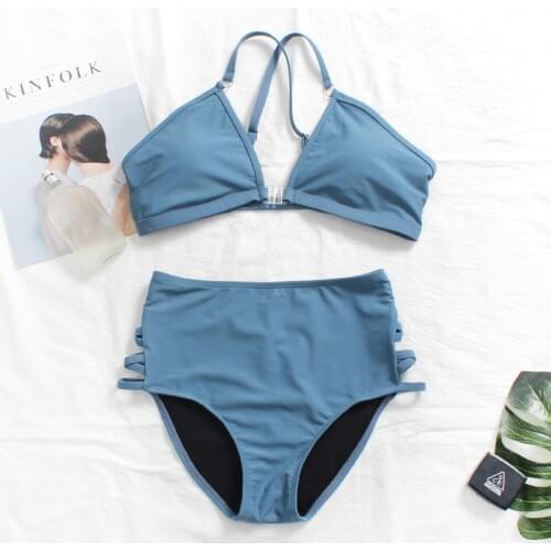 New Sexy Brazilian Bikini Set Women Bandage High Waist Swimwear Hot Girl Swimsuit Beach Wear Biquini Bathing Suits