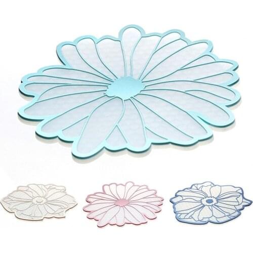 New Flower Heat Insulation Mat Silicone Anti-scalding Tableware Pad Creative Non-slip Bowl Pot Teacup Mat Coaster Kitchen Decor