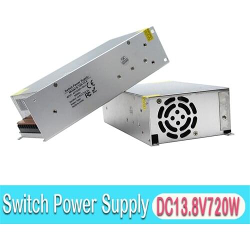 Regulated Power Supply Switch 13.8V 720W Driver Transformer AC110V 220V To DC13.8V Powers Adapter for Strip Lighting CCTV Radio