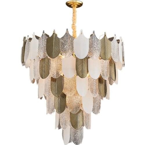 Contemporary Luxury LED Chandeliers Living Room Personality Villa Hotel Lobby Glass Lamp Nordic Indoor Decor Lighting Fixture