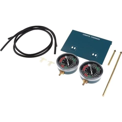 Fuel Vacuum Carburetor Synchronizer Sync Gauge 2-Carb Set for Motorcycle Excellent Quality Vacuum Gauges