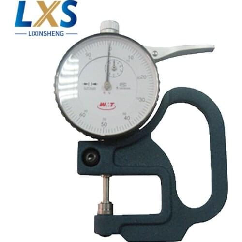 High Accuracy 0 ~10mm Dial Thickness Gauge 30mm Mechanical / Dial Mechanical Micrometer Gauge For Film,Paper