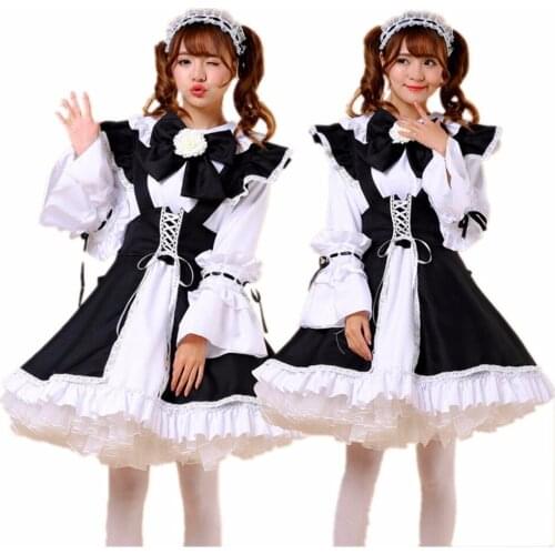 Shanghai Story Girls Lolita Dress Maid Cosplay Costume Fantasia Carnival Costumes For Women Girl Lolita Cosplay Clothing Set