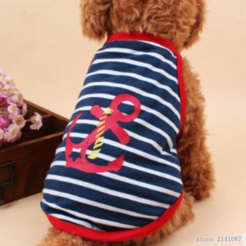 100%Cotton Sailor Harness Teddy Clothes Dreathable Mesh Vest Pet Spring Summer Breathable Dog Vest Sport Clothes Adidog Patch