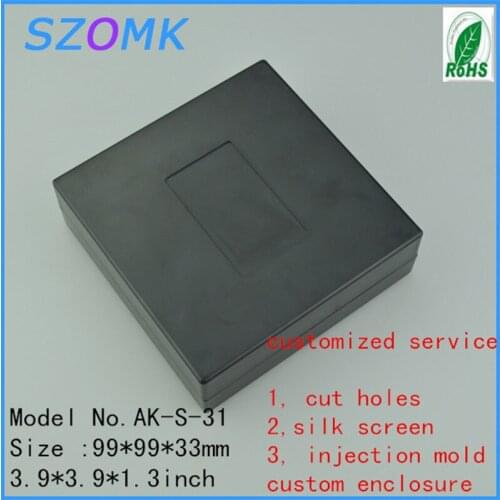 1 piece standard plastic box electronics abs housing plastic junction box for pcb broad 99x99x33mm