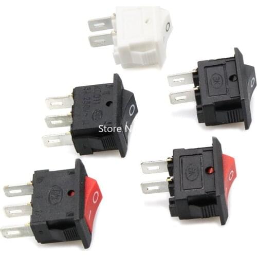 10pcs Mini Mini Push Button Switch Rocker Switch 10*15mm Rocker Switch On-off / ON-OFF-ON 2Pins / 3Pins