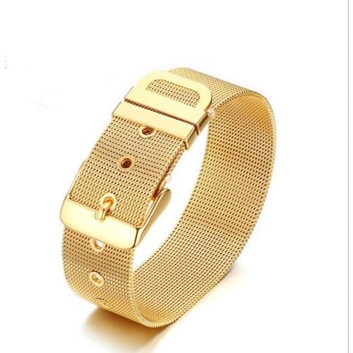 2017 NEW Arrival Good Women/men 18MM/13MM watch belt cross Design adjust size bracelet stainless steel Bangle/ Bracelet QB10