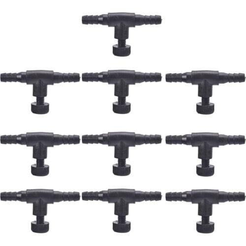 2020 3/10pcs Aquarium Air Line Tubing Pipe Tube Adjustable Connector Pump Flow Control Valves Switch Tap for 4*6mm Hose Trachea