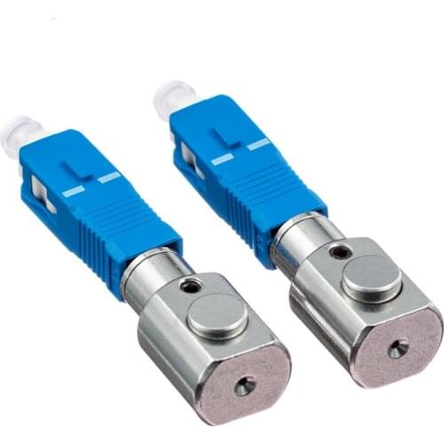 5pcs/lot SC Round Bare Fiber Adapter Connector SC Flange Coupler Optical Fiber Test Temporary,SC Round Bared Fiber Adapter