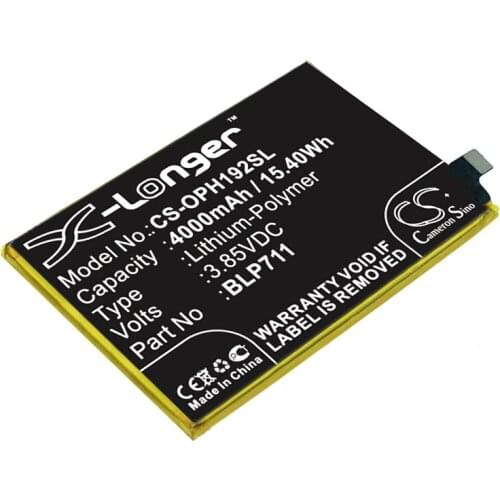 CS 4000mAh / 15.40Wh battery for OPPO 1923, A1K, CPH1923 BLP711