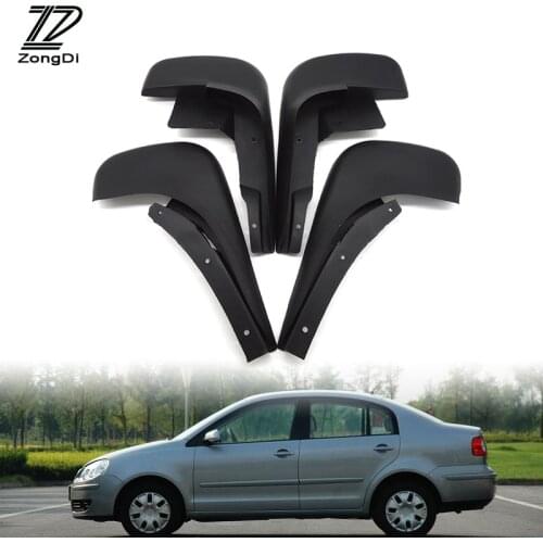 ZD Car Front Rear Mudguards For Volkswagen VW Polo Mk4 9N3 2005 2006 2007 2008 2009 Accessories Mudflap Car-styling 1Set Fenders
