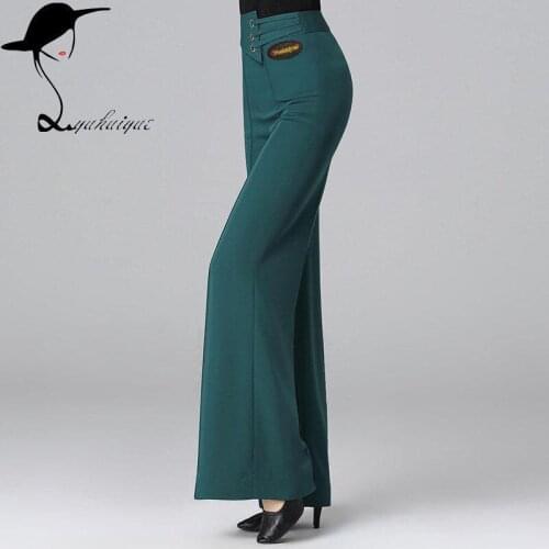 Modern Dance Pants High Waist National Standard Dance Pants Rumba Dance Clothing Latin Dance Clothing Holographic Rave Clothes