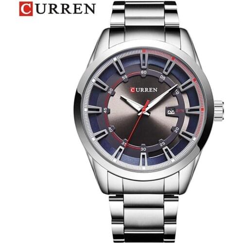 2020 Curren Top Brand Luxury Mens Quartz Watches Fashion Casual Date Display Analog Mens Wrist Watch Business Relogio Masculino