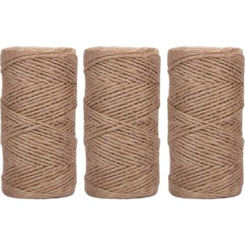 DIY Handmade Jute Rope 1000 Feet 2Mm 3 Ply Natural Jute Twine String Rolls for Artworks and Crafts,Gift Wrapping,Picture Display