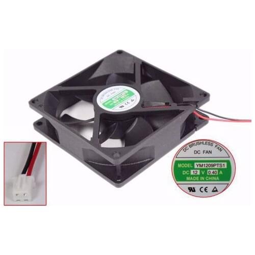 Huaxia YM1209PTS1 DC 12V 0.40A 90x90x25mm 2-Wire Server Cooling Fan