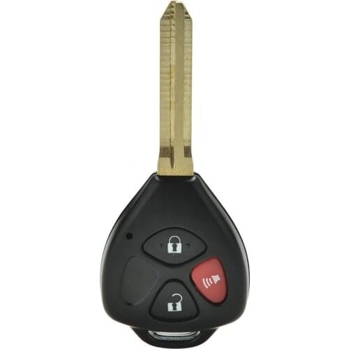 Hot sale Car Accessories Replacement Blank Key Shell Case Car Remote Fob for Toyota Scion 3 Buttons