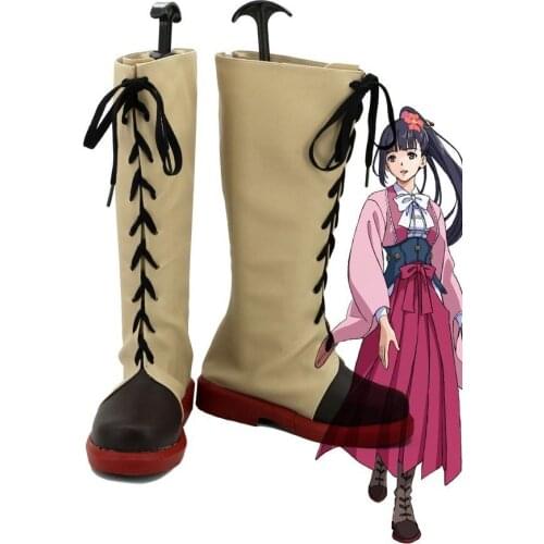Kabaneri of the Iron Fortress Ayame Yomokawa Cosplay Shoes Boots Custom Made