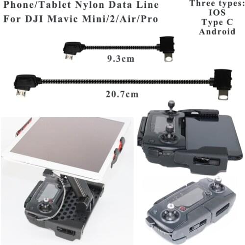 Remote Control Data Cable Line for DJI Mavic Mini Pro Air 2 Wire Connetor Phone Tablet Transmission IOS Android Type-C Micro USB
