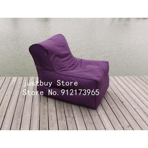 Purple lake swimming pool side relax benabag sofa outdoor fabric color matched bean bag chair
