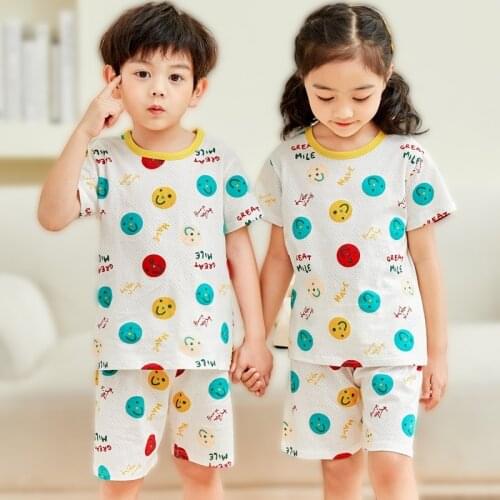 New Summer Short Sleeve Breathable Cotton Fabric Rainbow Unicorn Clothing Sets for Teenage Girls Clothes Teen Summer Clothes