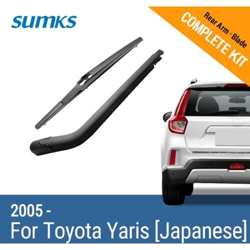 SUMKS Rear Wiper & Arm for Toyota Yaris [Japanese] 2005 2006 2007 2008 2009 2010 2011 2012 2013 2014 2015 2016 2017