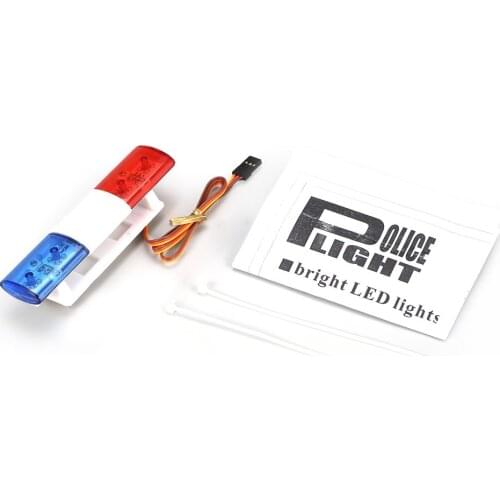 Hot RC Car Accessories Led Police Flash Light Alarming Light Lamp for 1/10 1/8 HSP Traxxas TAMIYA CC01 Axial SCX10 D90 Model Car