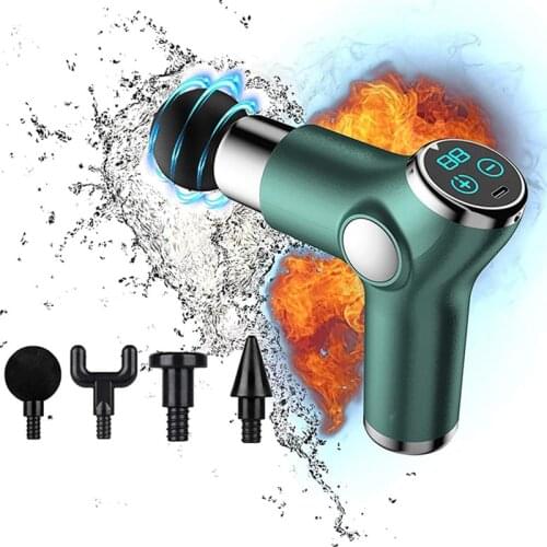 32 Gears LCD Display Massage Gun Mini Deep Muscle vibration Electric Back Neck Leg Massager Body Relax Pain Relief Fascial Gun