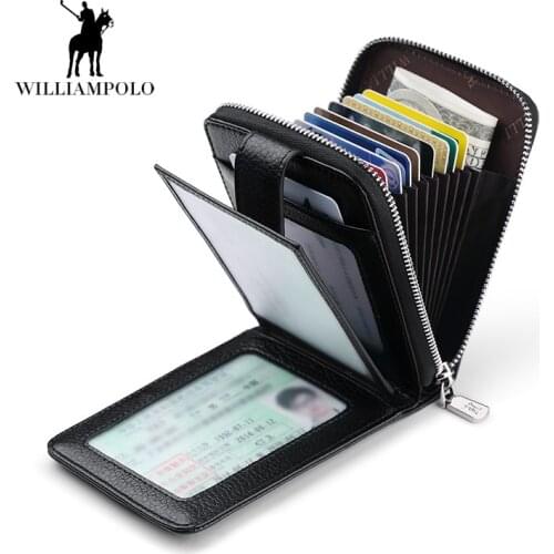 Men Wallets Male Purse Genuine Leather Wallet with Coin Pocket Zipper Short Credit Card Holder Wallets Cuzdan Business Walet