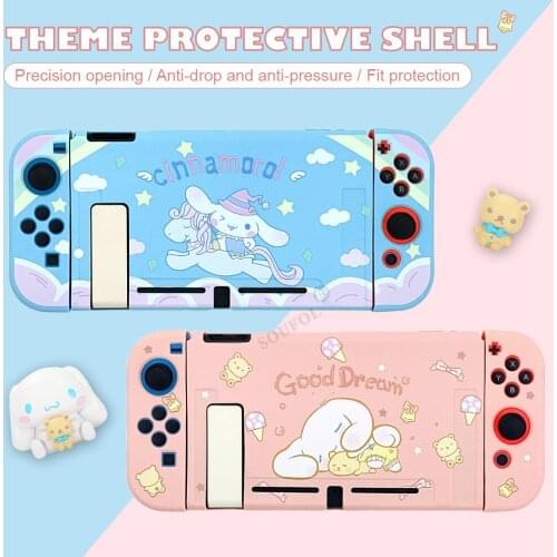 Cute Dog Protection TPU Soft Cover Shell Anti-fall Housing For NS Game Console Silicone Case Box For Nintendo Switch Accessories