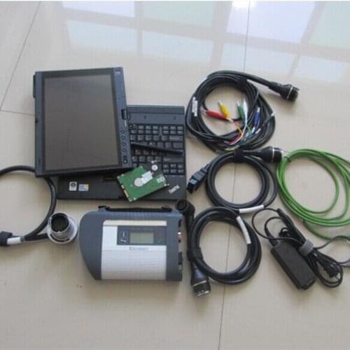 Mb Star c4 x200t LAPTOP Touch Screen with Software v06/2021 Hdd 320gb Windows10 All Cables Full Set Ready to Use for 12v 24v