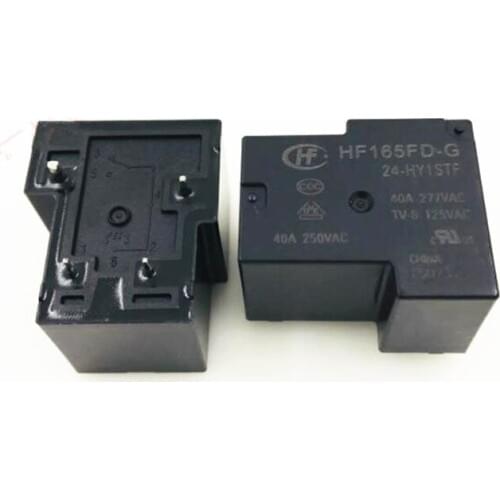 NEW 24V relay HF165FD-G 24-HY1STF HF165FD-G-24-HY1STF HF165FDG24HY1STF 24VDC DC24V 24V 40A 277VAC 4PIN