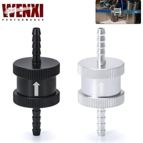 1/8" 4mm Non Return One Way Fuel Check Valve Aluminium Alloy Petrol Diesel WX-FCV04