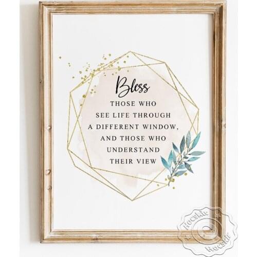 Bless Teacher Quotations Poster, Autism Kids Special Education Prints, Teachers Day Appreciation Gifts, Tender Decor Picture
