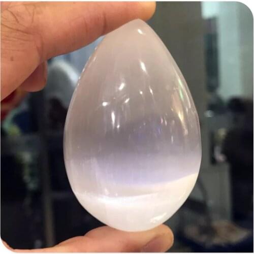 Natural Selenite Heart Crystal Love Quartz Pecket Puffy Furniture Chatoyancy Healing Palm Stones Fraueneis Mineral Specimen1pcs